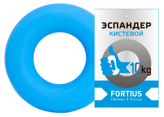 Фото 2 Эспандер кистевой "Fortius" 10 кг. (голубой) 2023